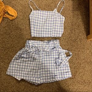 Two piece short and tank set
